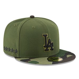 Men’s Los Angeles Dodgers New Era Green 2017 Memorial Day 59FIFTY Fitted Hat