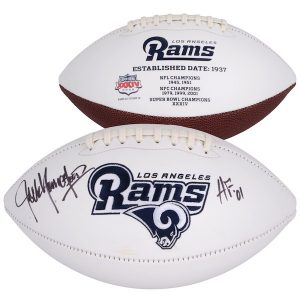 Fanatics Authentic Jack Youngblood Los Angeles Rams Autographed White Panel Football with “HOF 01” Inscription