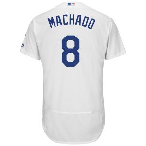Manny Machado LA Dodgers Majestic Home Authentic Jersey – White