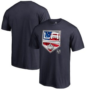 Men’s Los Angeles Kings Navy Banner Wave T-Shirt