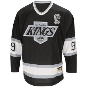 Men’s Los Angeles Kings Wayne Gretzky CCM Black Heroes of Hockey Authentic Throwback Jersey