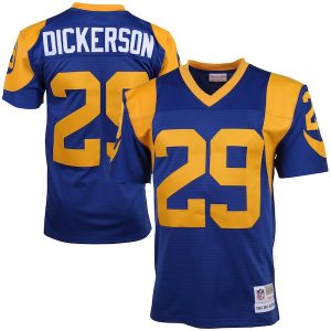 Mitchell & Ness Eric Dickerson Los Angeles Rams Blue 1984 Retired Player Vintage Replica Jersey